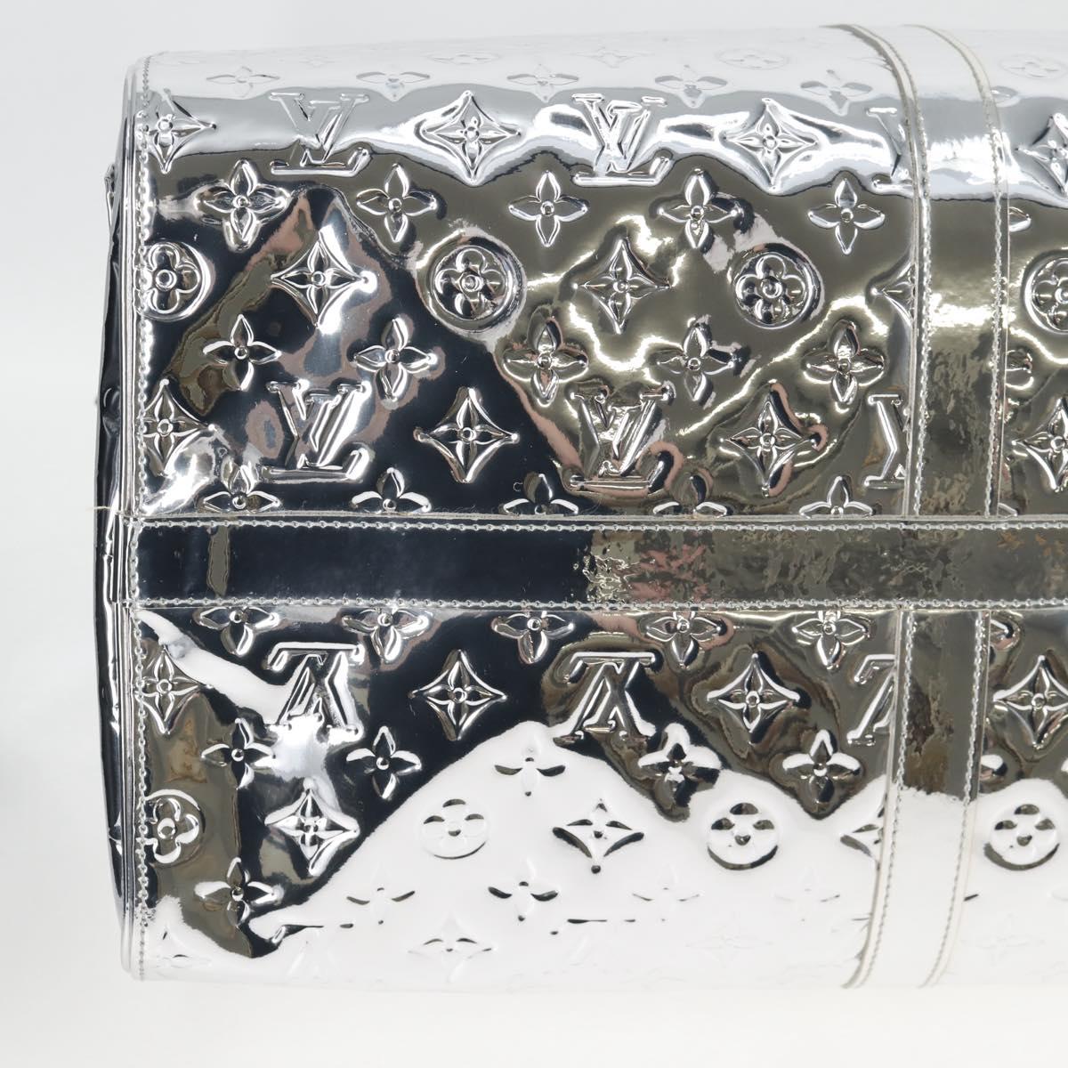 LOUIS VUITTON Monogram Miroir Keepall 55 Bag Silver Argent M95275 Auth yk18156SM