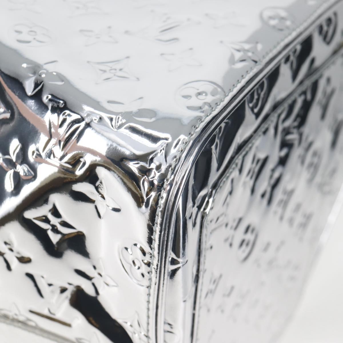 LOUIS VUITTON Monogram Miroir Keepall 55 Bag Silver Argent M95275 Auth yk18156SM