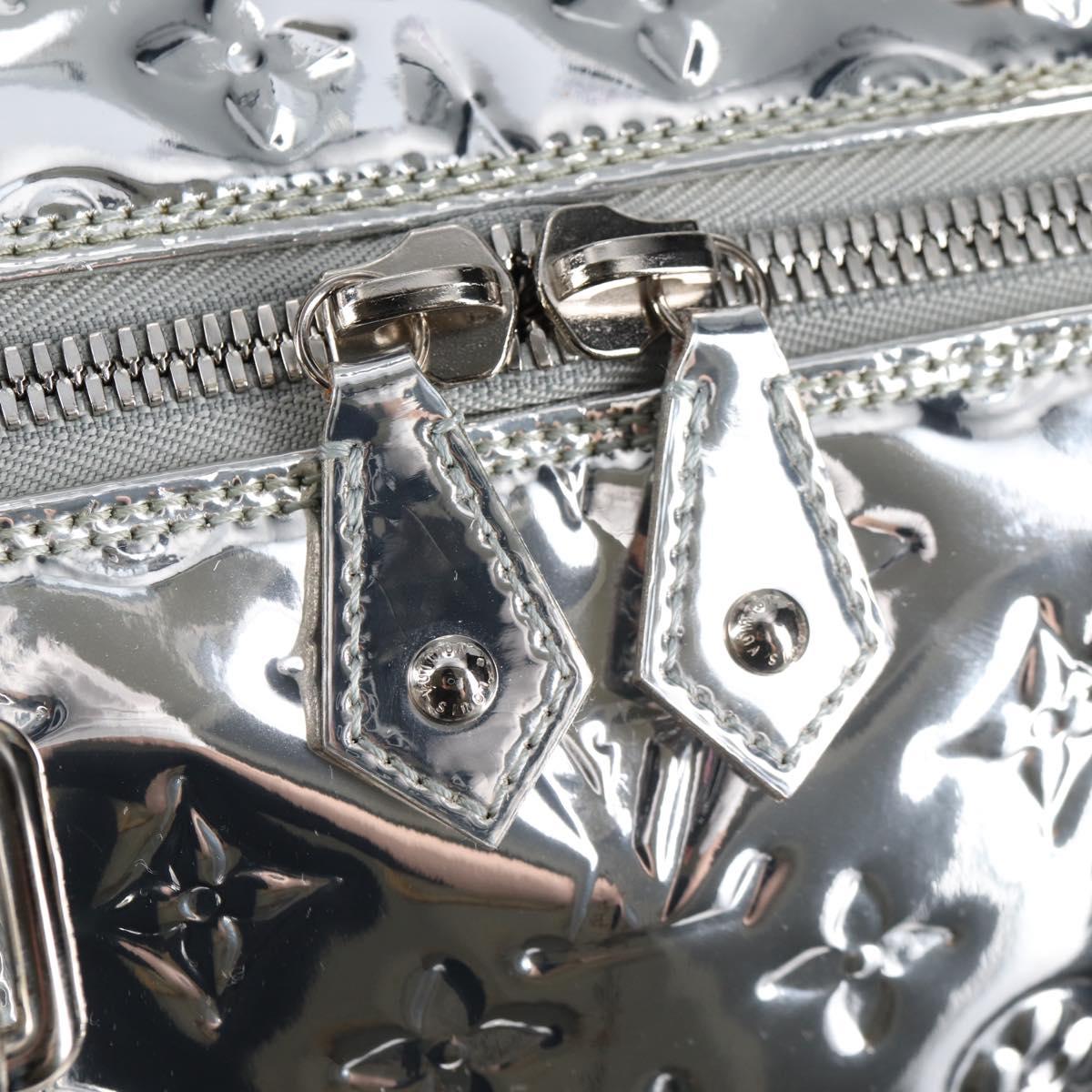 LOUIS VUITTON Monogram Miroir Keepall 55 Bag Silver Argent M95275 Auth yk18156SM