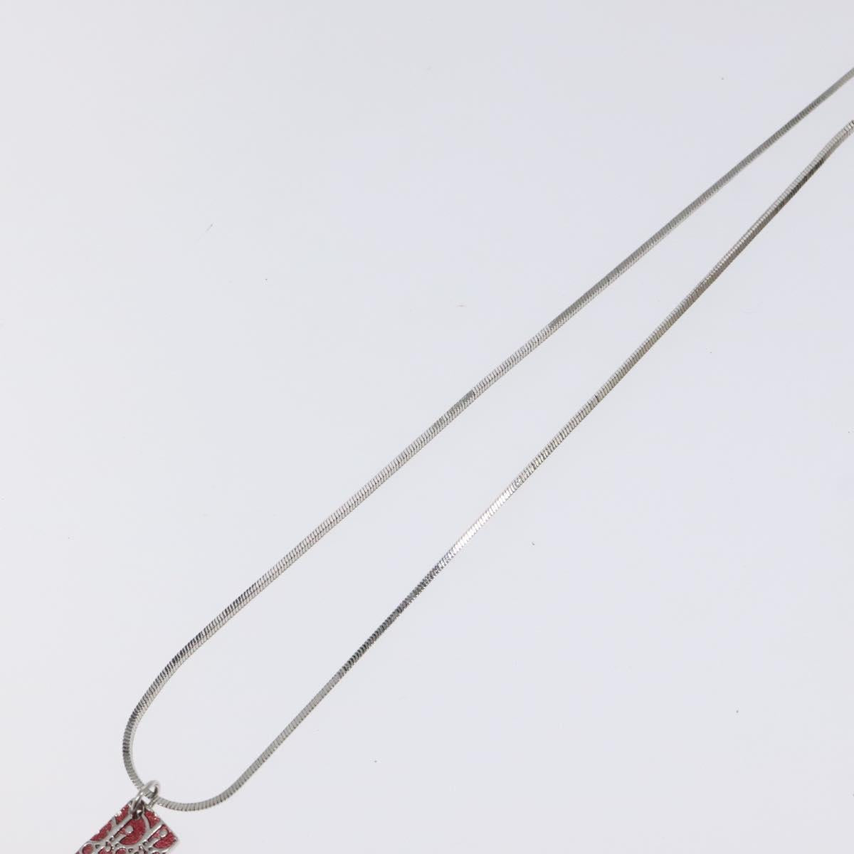 Christian Dior Necklace metal Red Auth yk18260
