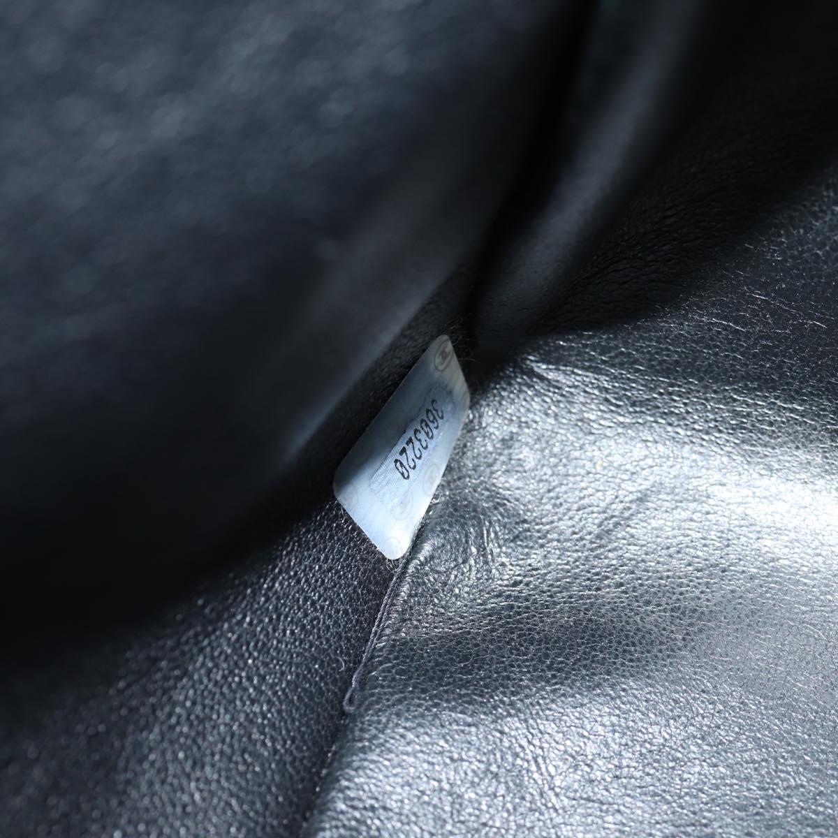 CHANEL Matelasse Chain Shoulder Bag Patent leather Black Gold CC Auth yk18276