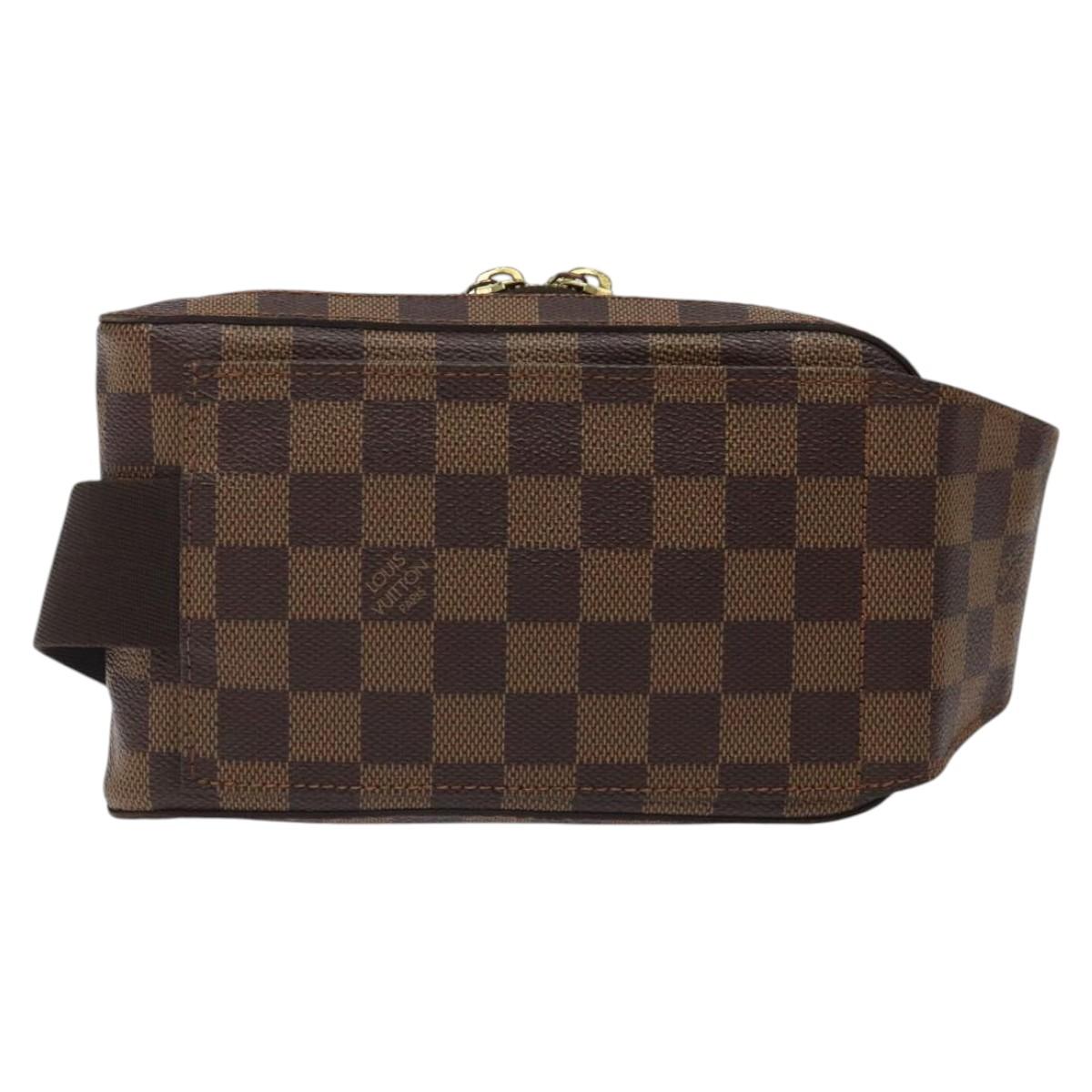 LOUIS VUITTON Damier Ebene Geronimos Shoulder Bag N51994 LV Auth yk18286