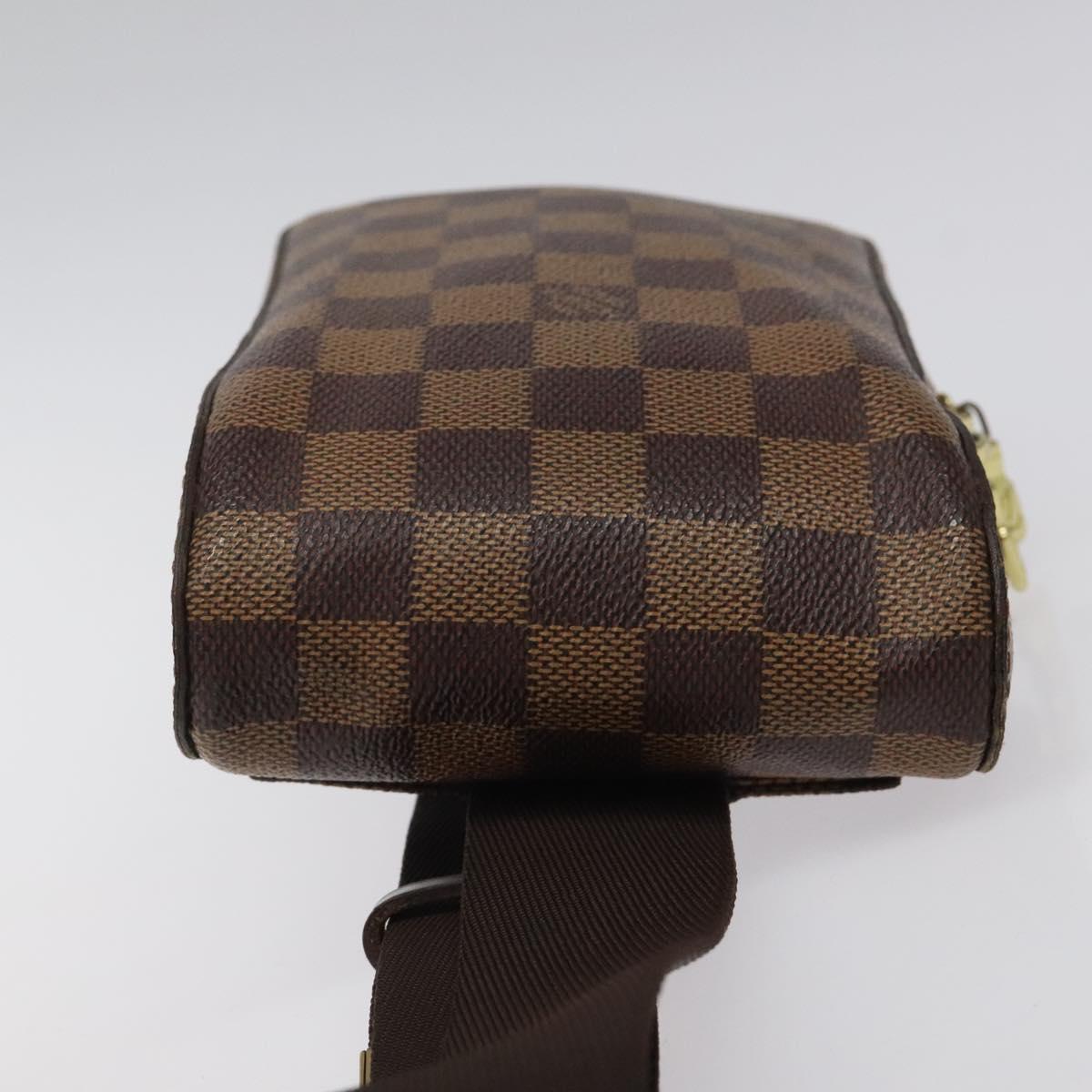 LOUIS VUITTON Damier Ebene Geronimos Shoulder Bag N51994 LV Auth yk18286