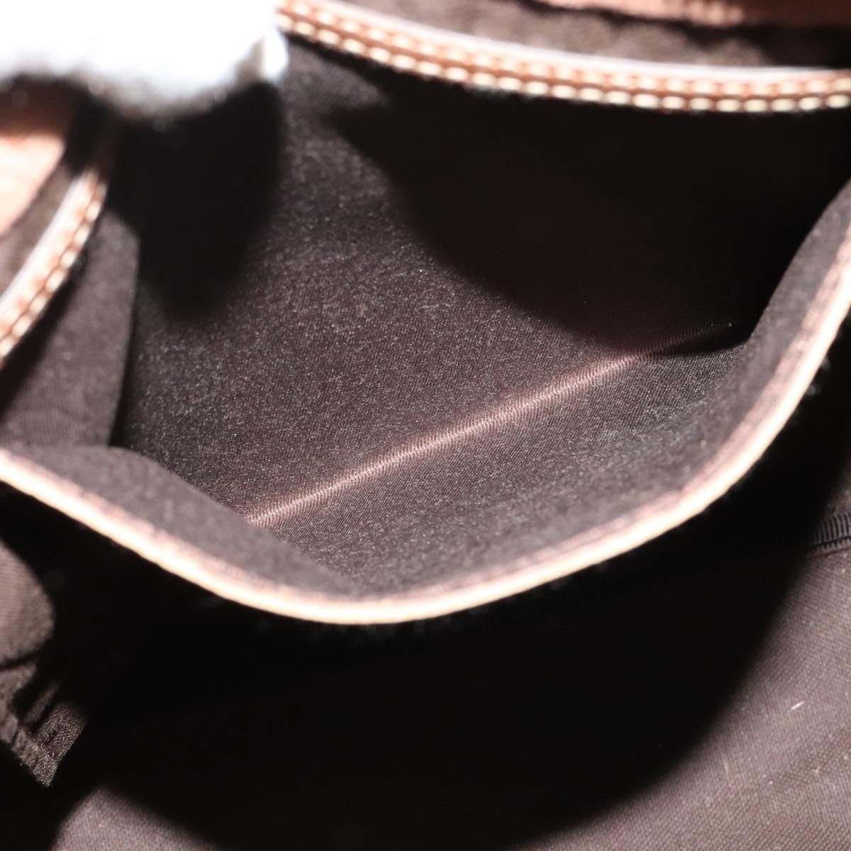 GUCCI GG Supreme Shoulder Bag PVC White Gold 189898 Auth yk18307