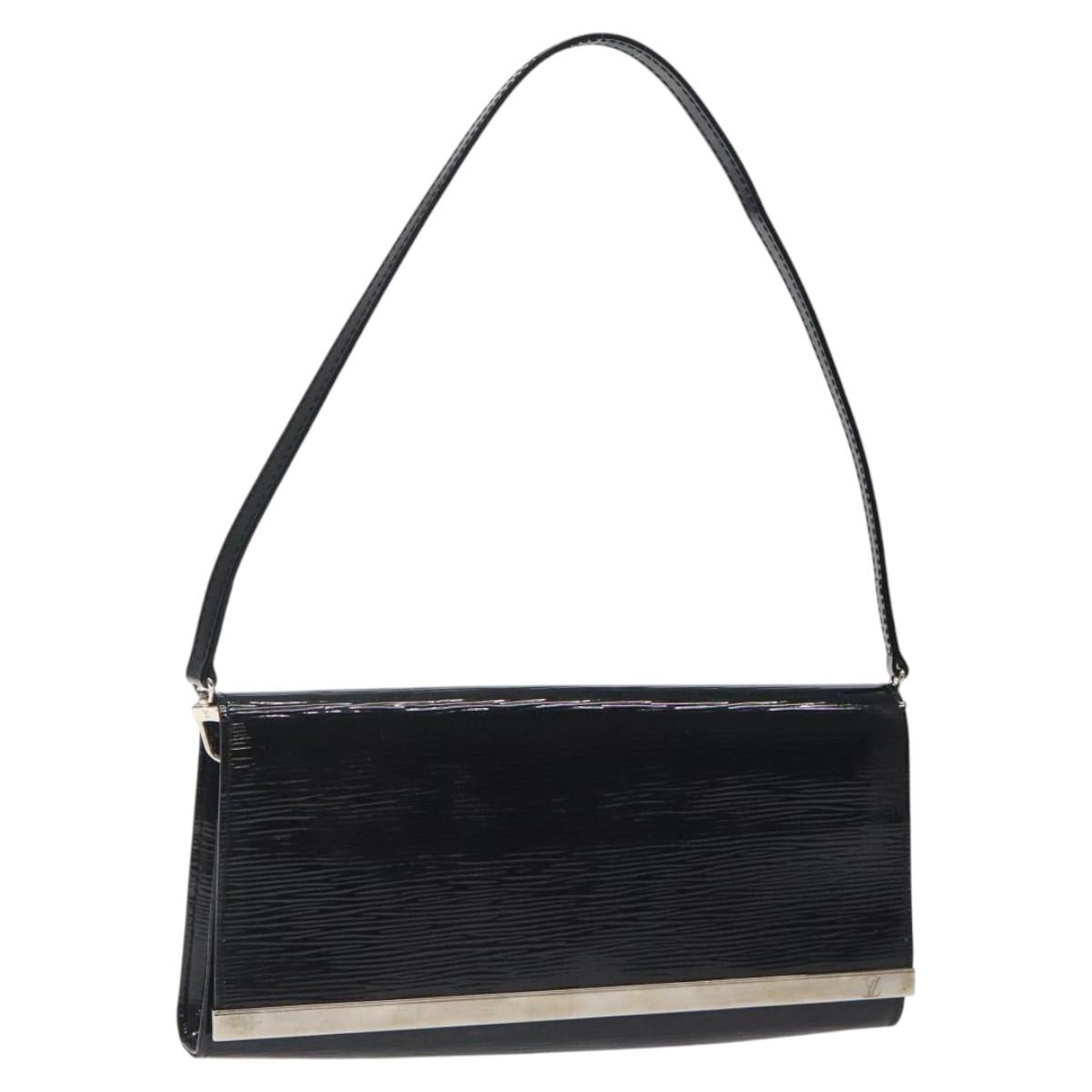 LOUIS VUITTON Electric Epi Pochette Sevigne Bag Black M4055N LV Auth yk18368