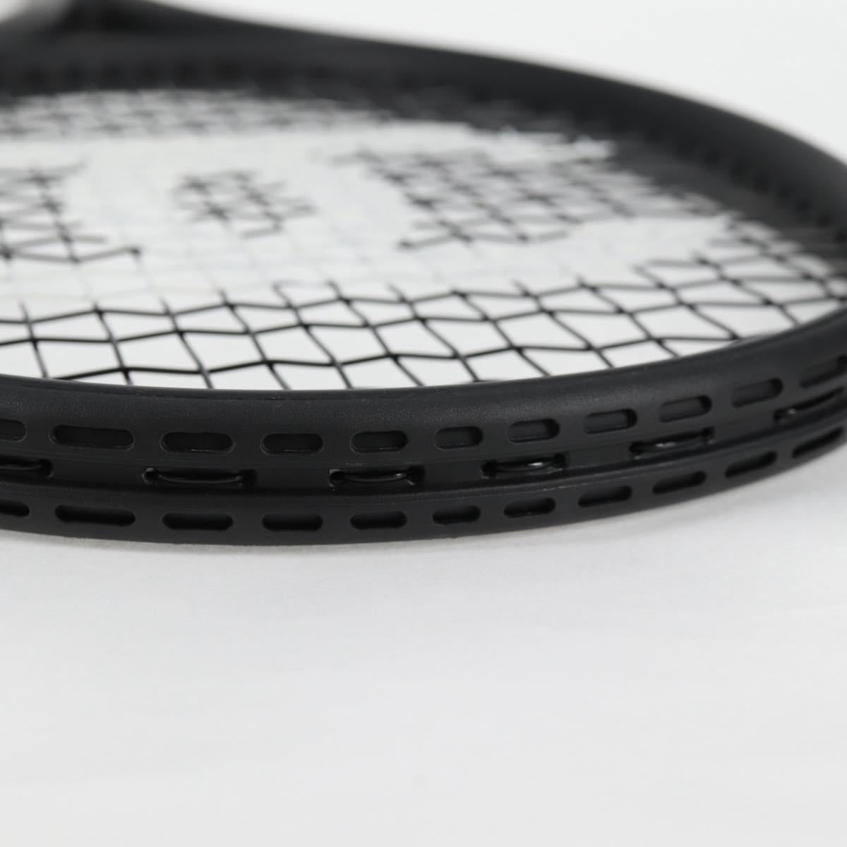 CHANEL Tennis Racket Case Set COCO Mark plastic Black White CC Auth yk18381V