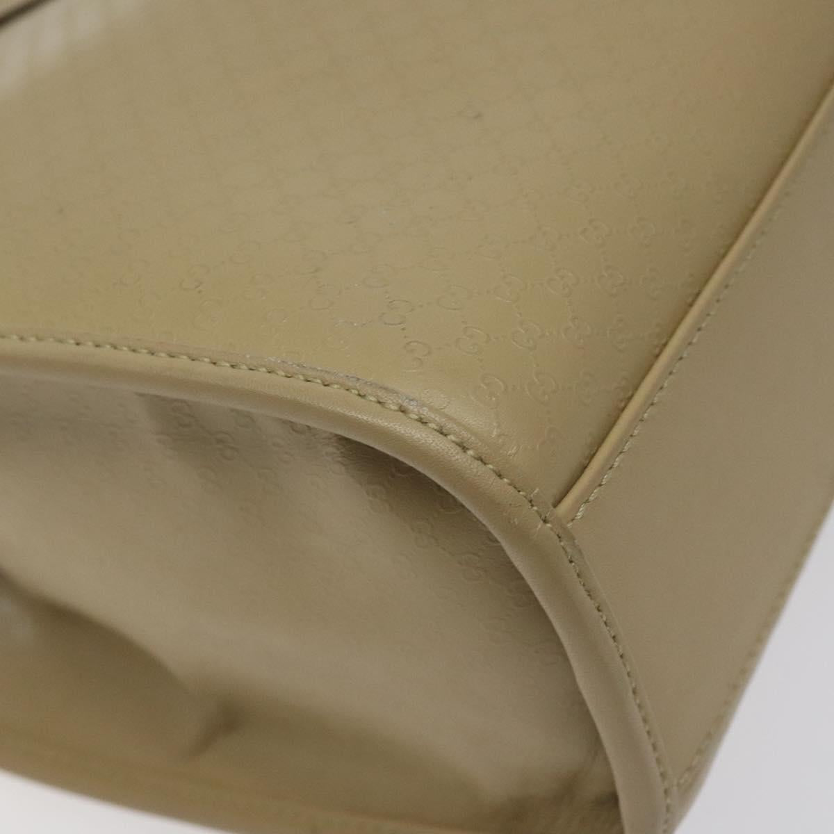 GUCCI Micro GG Canvas Jackie Hand Bag Leather Beige Gold 002 1065 Auth yk18397