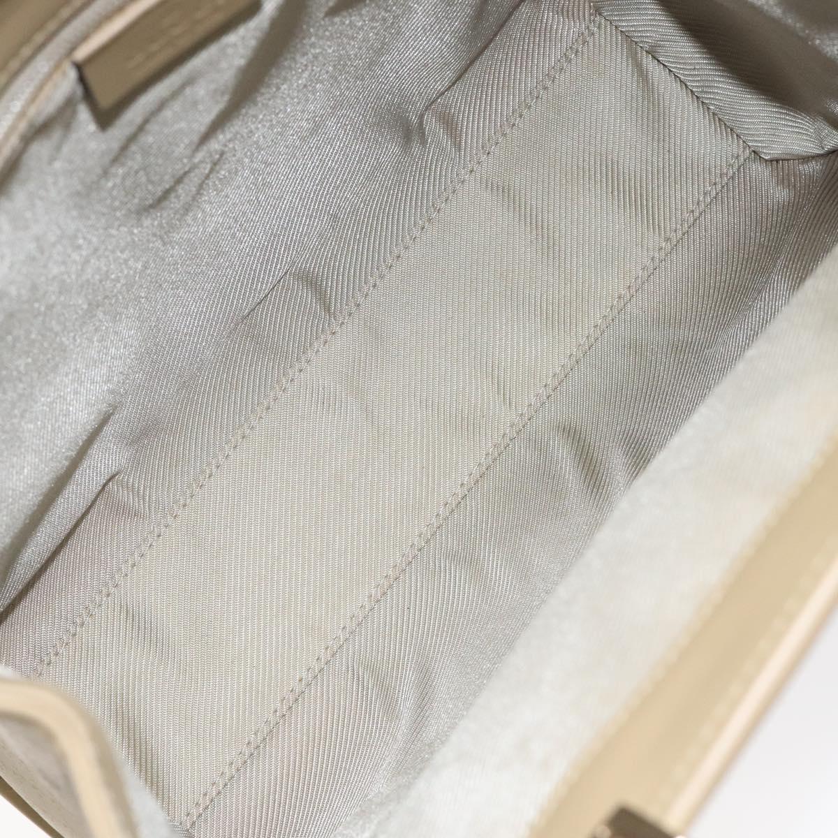 GUCCI Micro GG Canvas Jackie Hand Bag Leather Beige Gold 002 1065 Auth yk18397