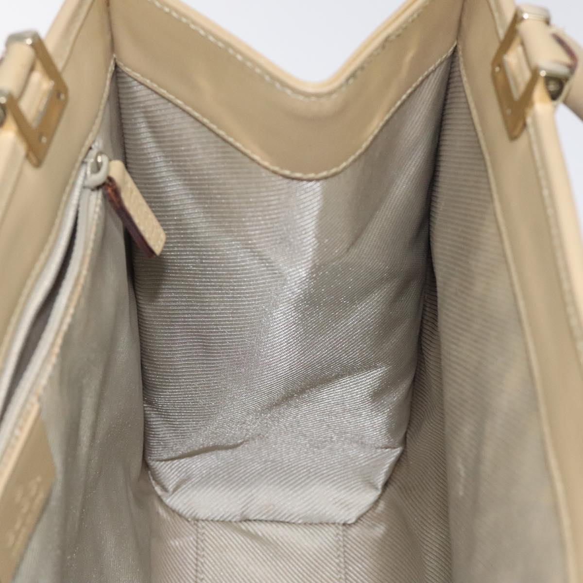 GUCCI Micro GG Canvas Jackie Hand Bag Leather Beige Gold 002 1065 Auth yk18397