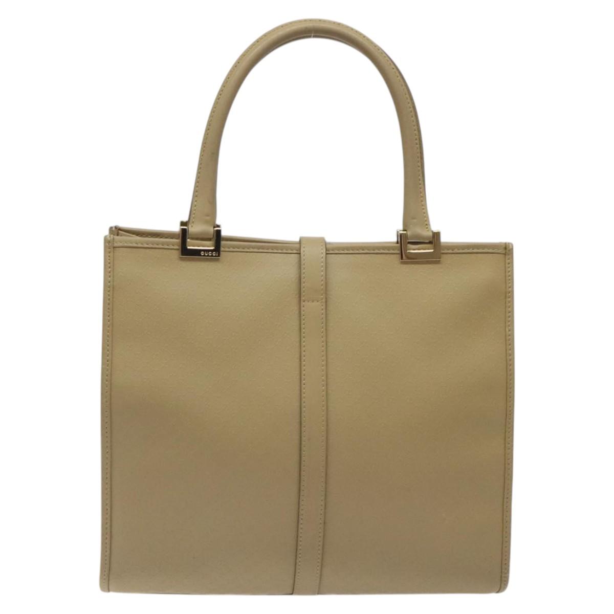 GUCCI Micro GG Canvas Jackie Hand Bag Leather Beige Gold 002 1065 Auth yk18397