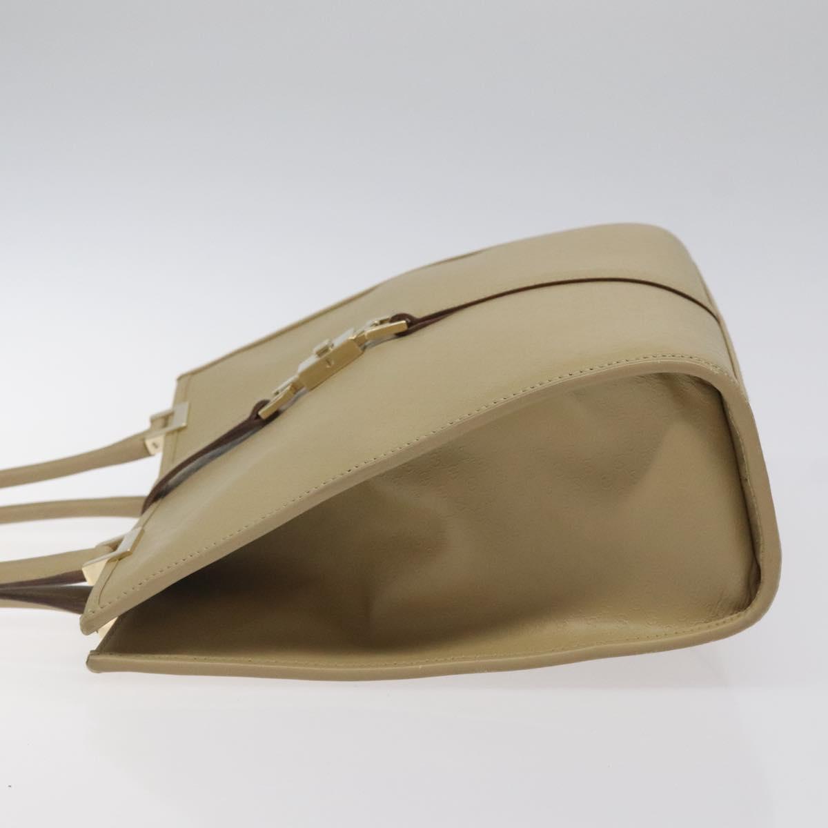 GUCCI Micro GG Canvas Jackie Hand Bag Leather Beige Gold 002 1065 Auth yk18397