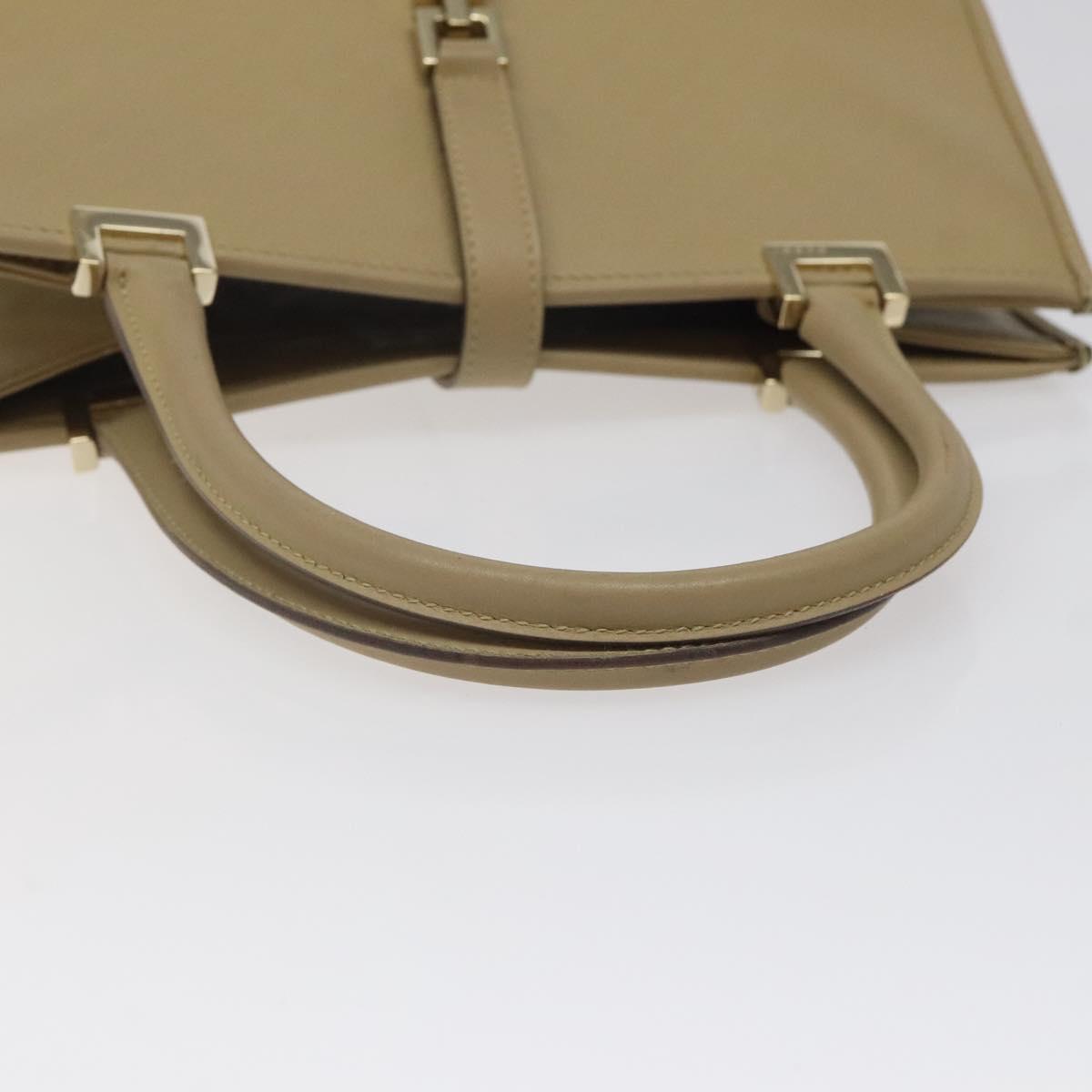 GUCCI Micro GG Canvas Jackie Hand Bag Leather Beige Gold 002 1065 Auth yk18397