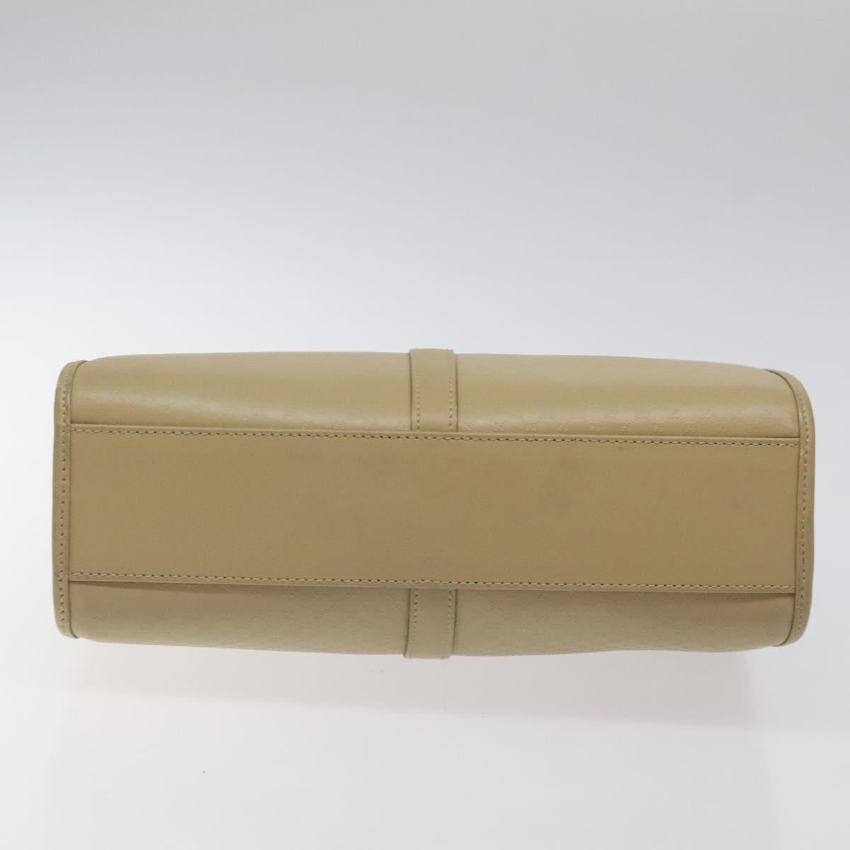 GUCCI Micro GG Canvas Jackie Hand Bag Leather Beige Gold 002 1065 Auth yk18397