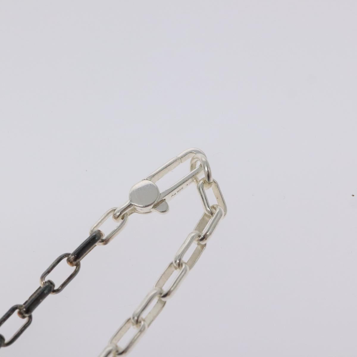 GUCCI Interlocking Necklace Ag925 Silver Auth yk18400