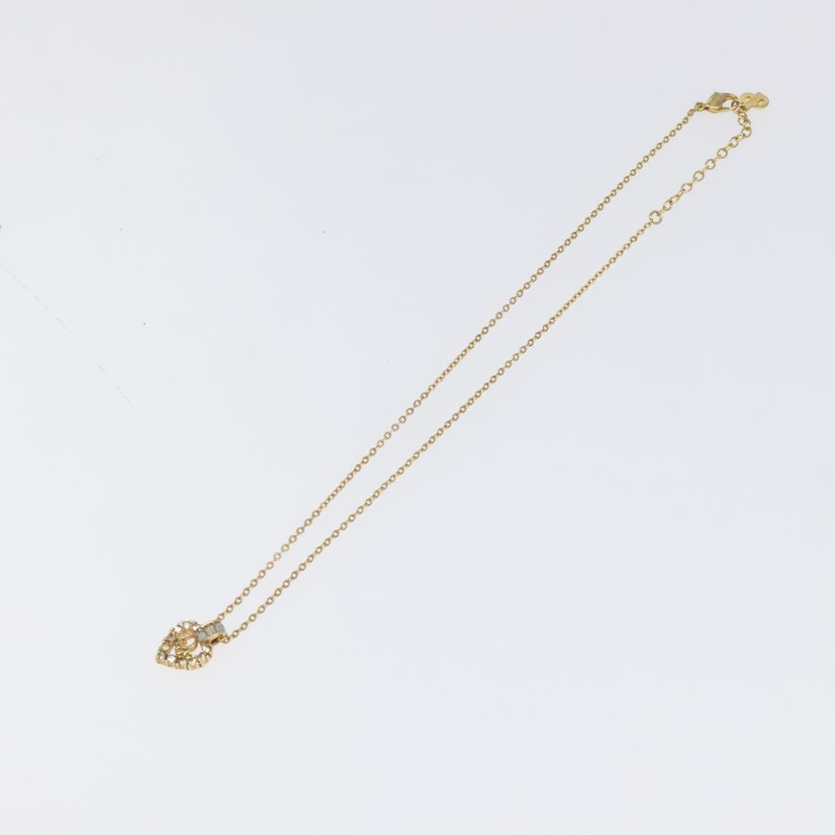 Christian Dior Necklace metal Gold Auth yk18407