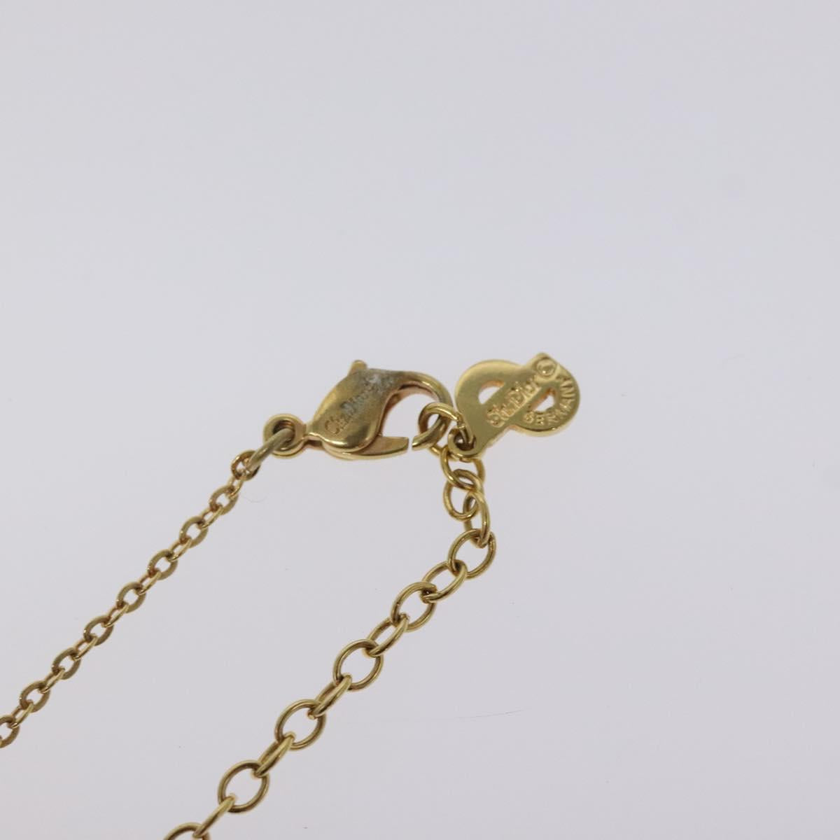 Christian Dior Necklace metal Gold Auth yk18407
