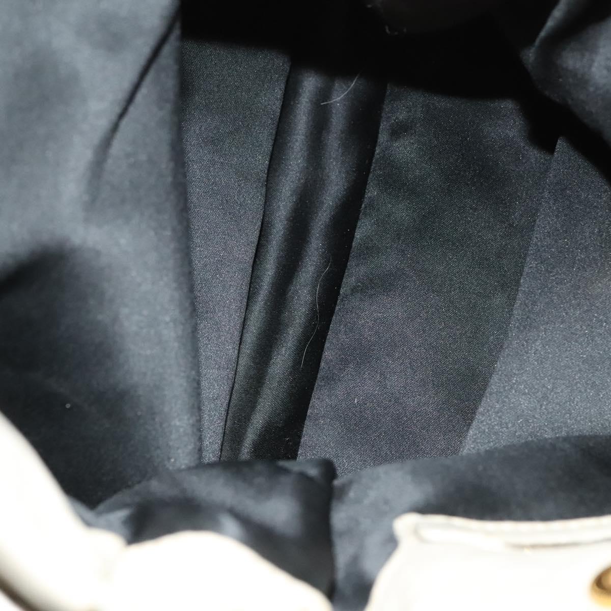 Miu Miu Shoulder Bag Leather 2way Gray Gold Auth yk18463