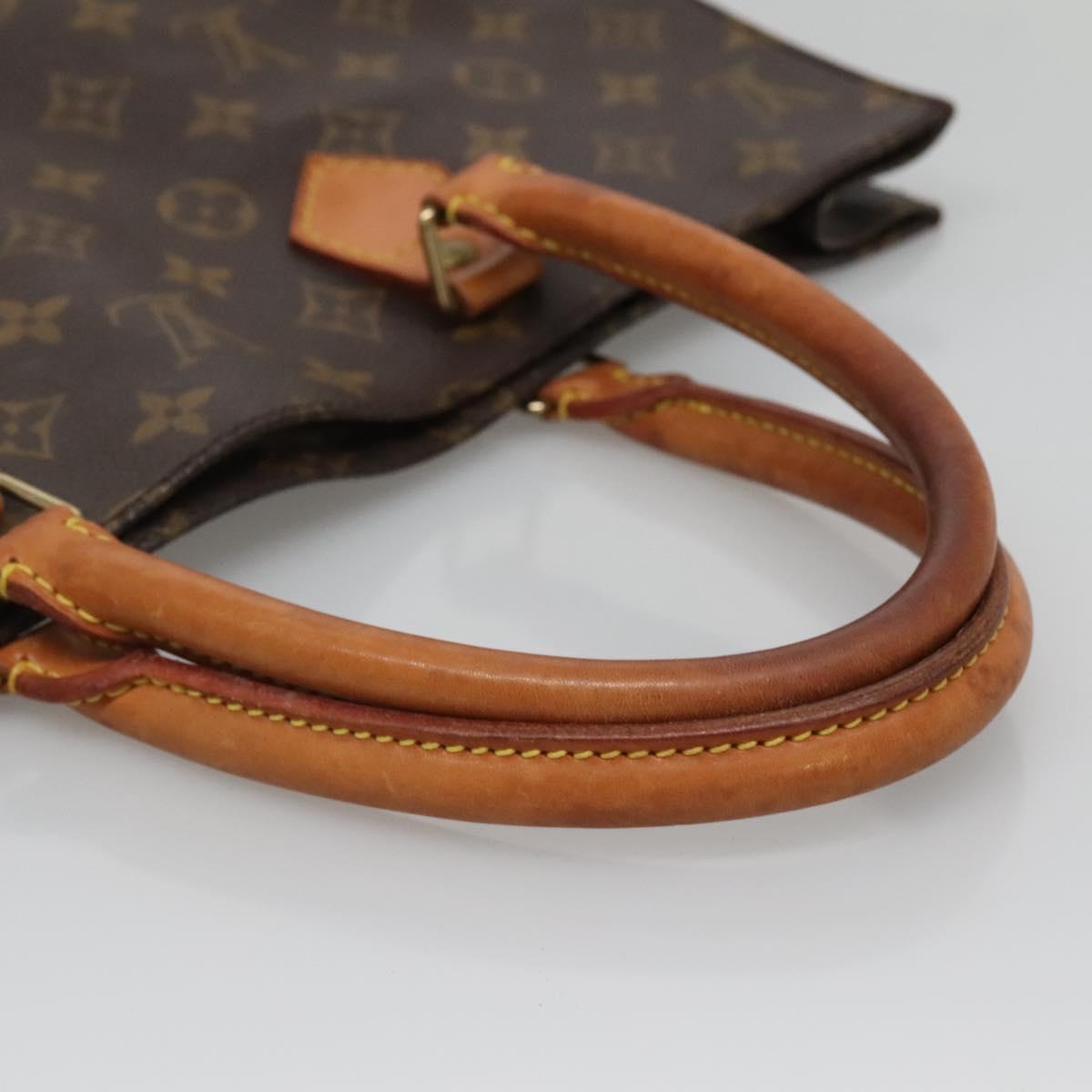LOUIS VUITTON Monogram Sac Plat Hand Bag M51140 LV Auth yk18556