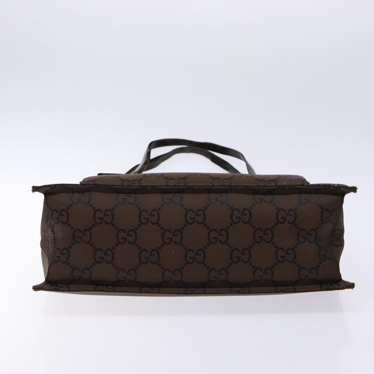 GUCCI GG Canvas Tote Bag Brown Auth yk18561