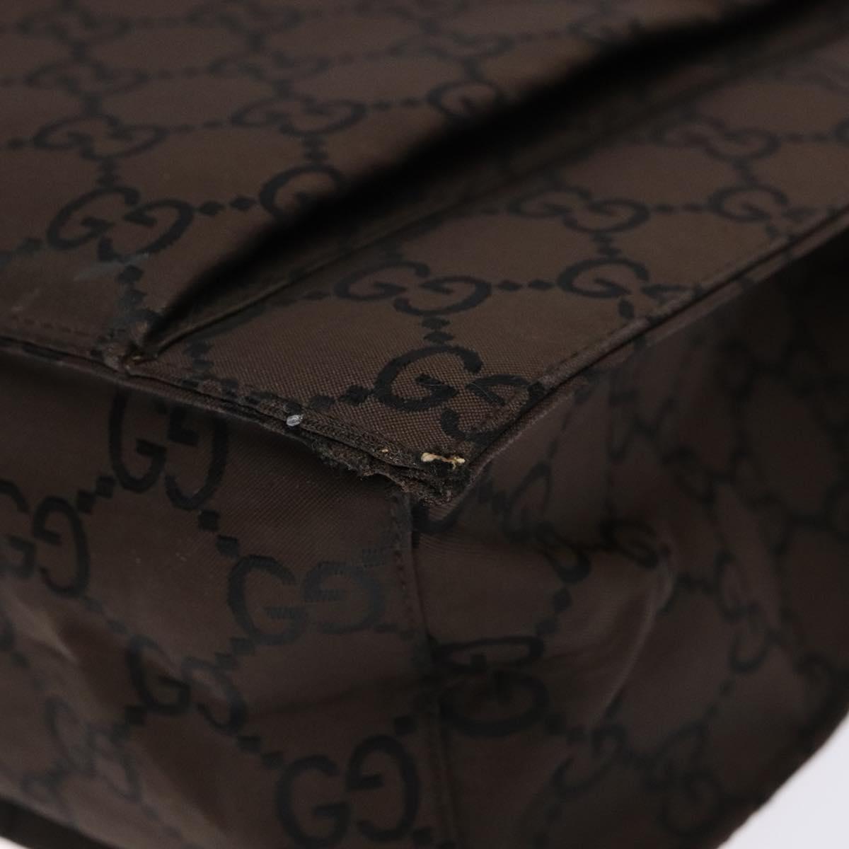 GUCCI GG Canvas Tote Bag Brown Auth yk18561