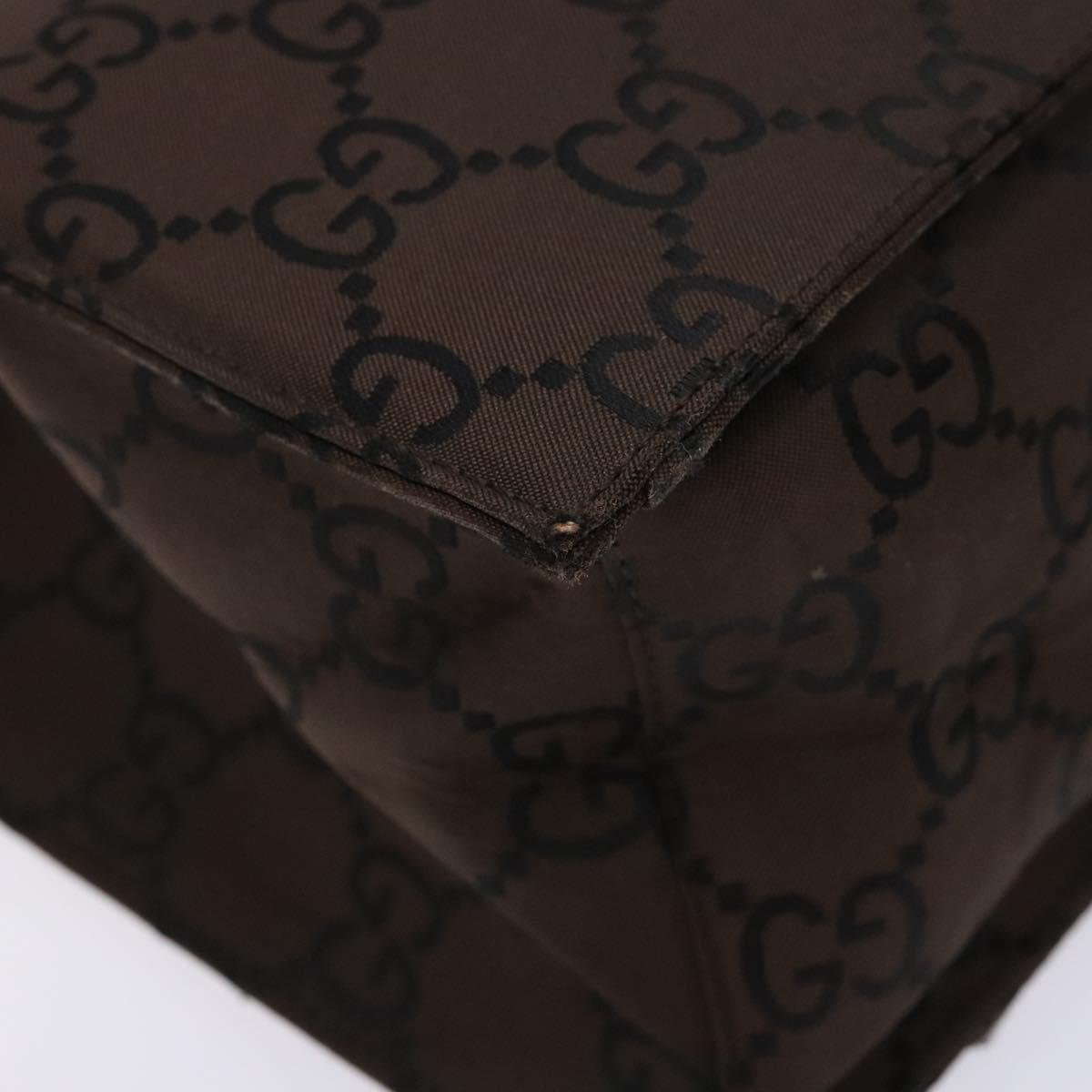 GUCCI GG Canvas Tote Bag Brown Auth yk18561