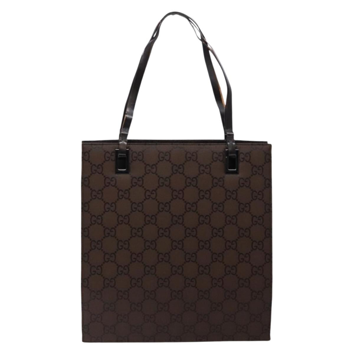 GUCCI GG Canvas Tote Bag Brown Auth yk18561