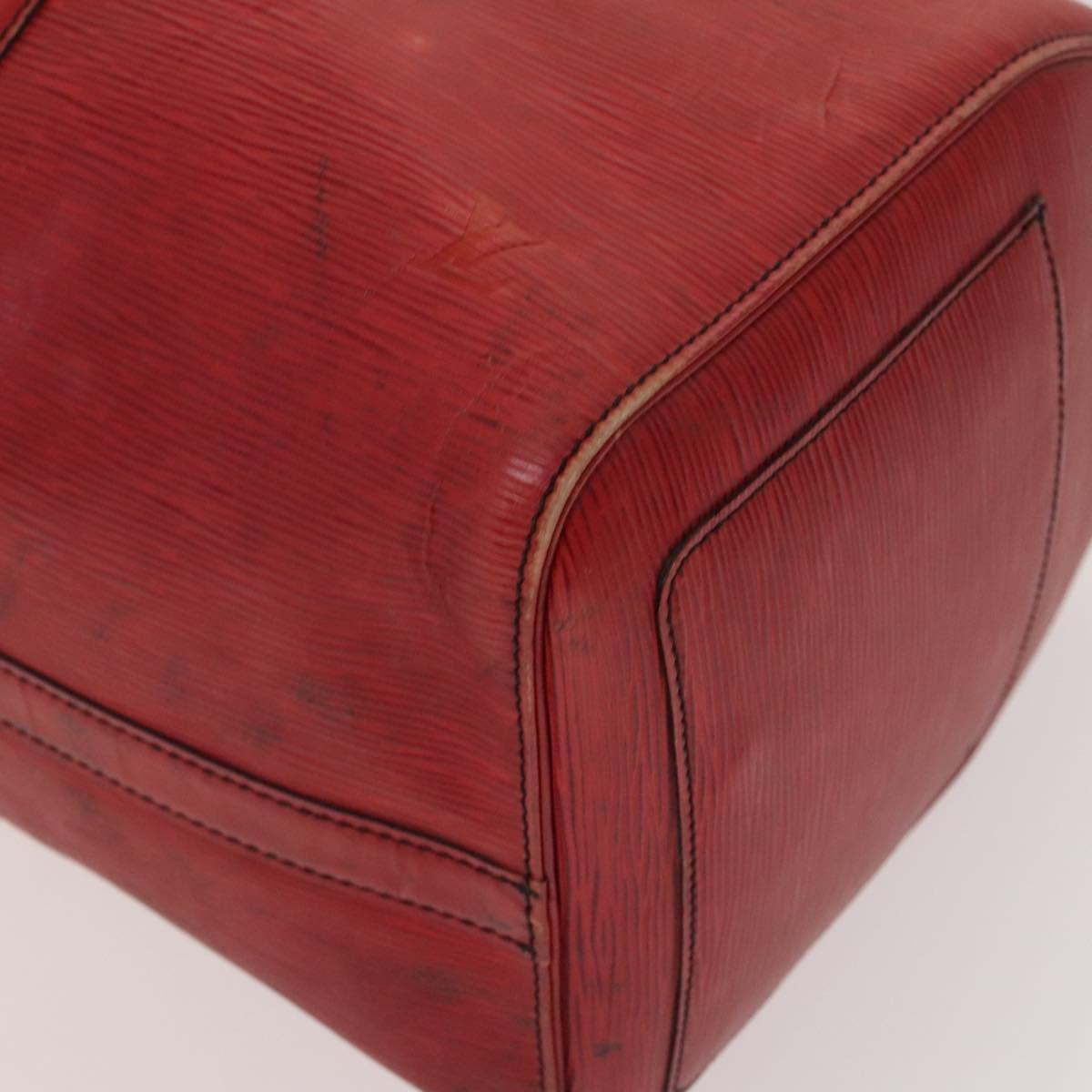 LOUIS VUITTON Epi Keepall 45 Boston Bag Red M42977 LV Auth yk18614