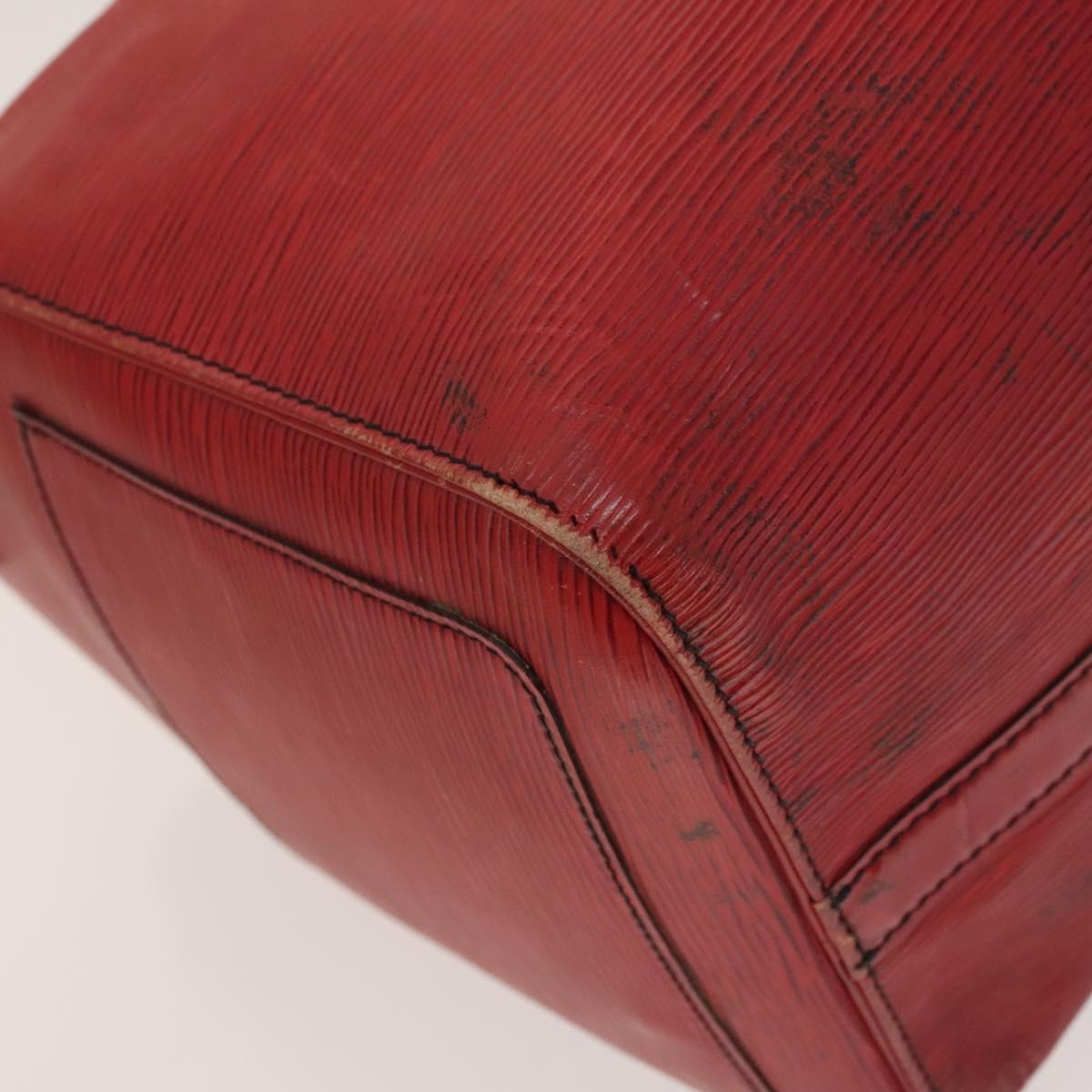 LOUIS VUITTON Epi Keepall 45 Boston Bag Red M42977 LV Auth yk18614