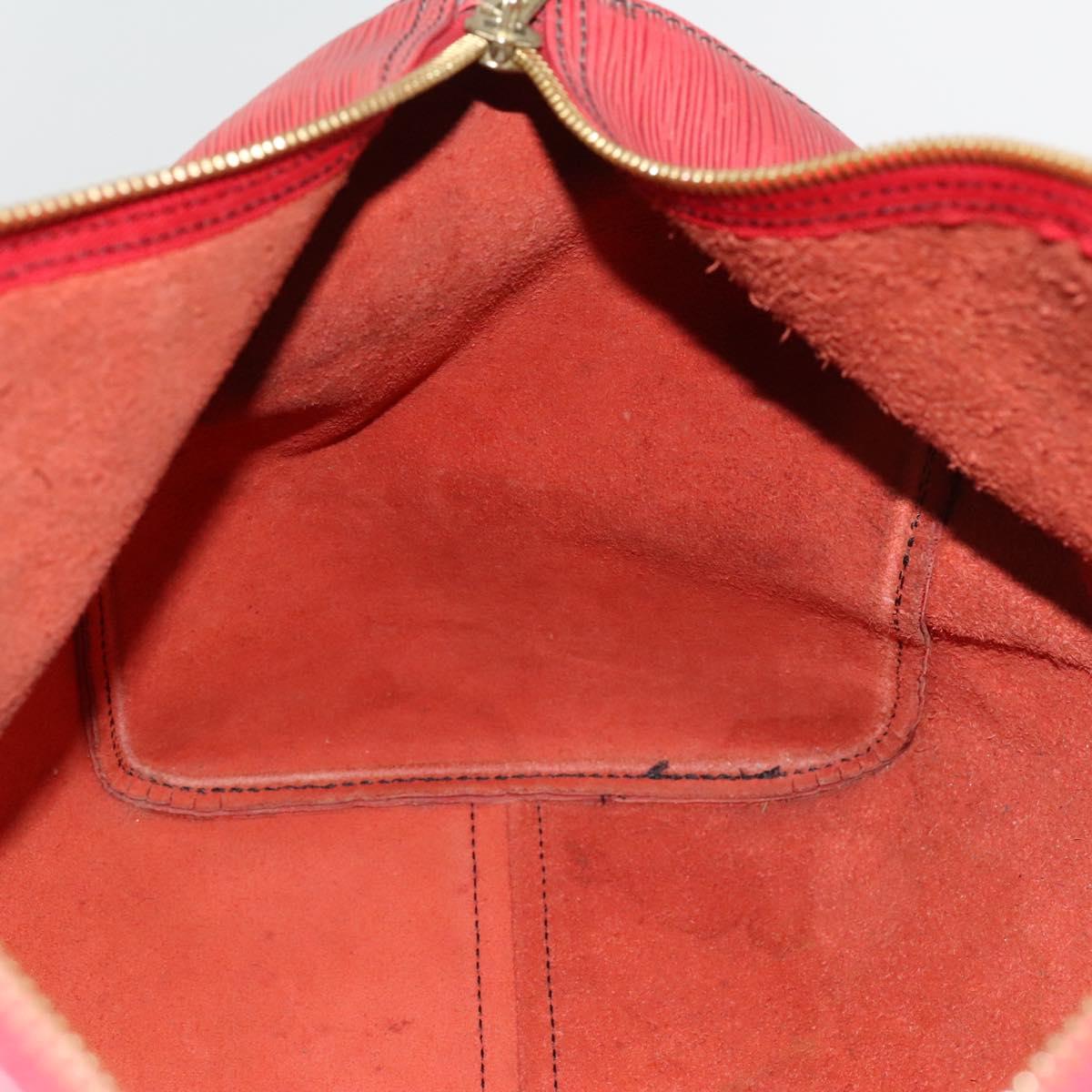 LOUIS VUITTON Epi Keepall 45 Boston Bag Red M42977 LV Auth yk18614