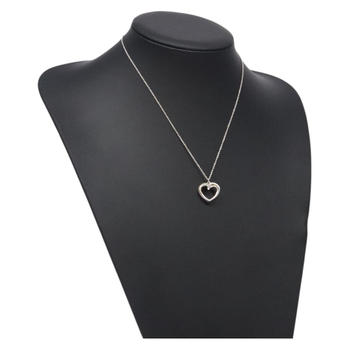 TIFFANY&Co. New Tenderness Heart Necklace Ag925 Silver Auth yk18631