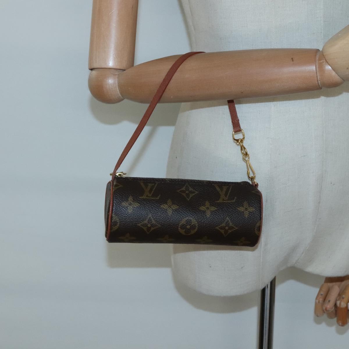 LOUIS VUITTON Monogram Papillon Pouch LV Auth yk18684