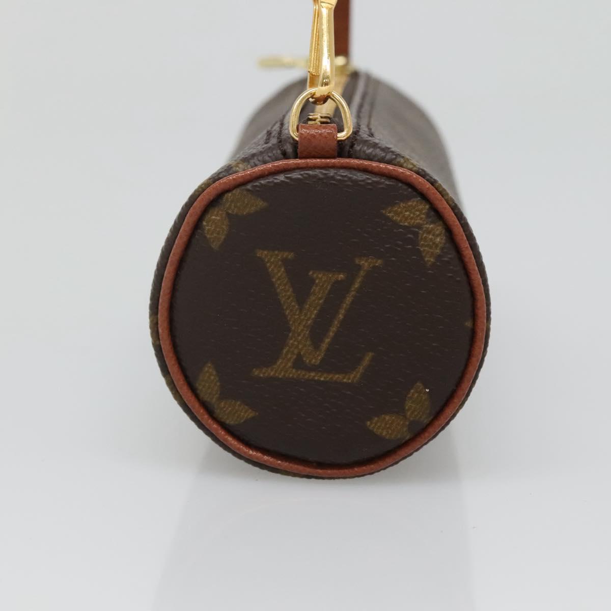 LOUIS VUITTON Monogram Papillon Pouch LV Auth yk18684