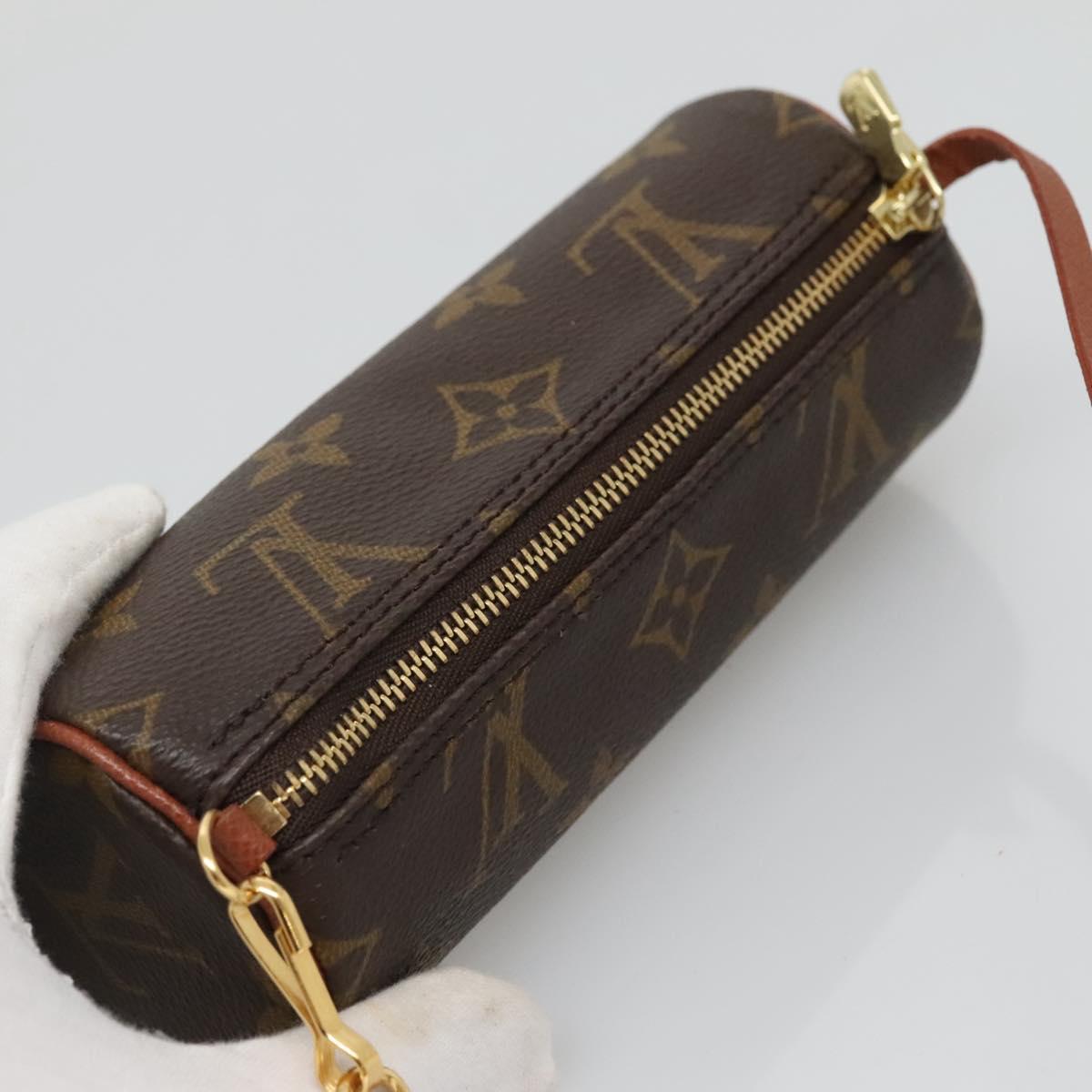 LOUIS VUITTON Monogram Papillon Pouch LV Auth yk18684