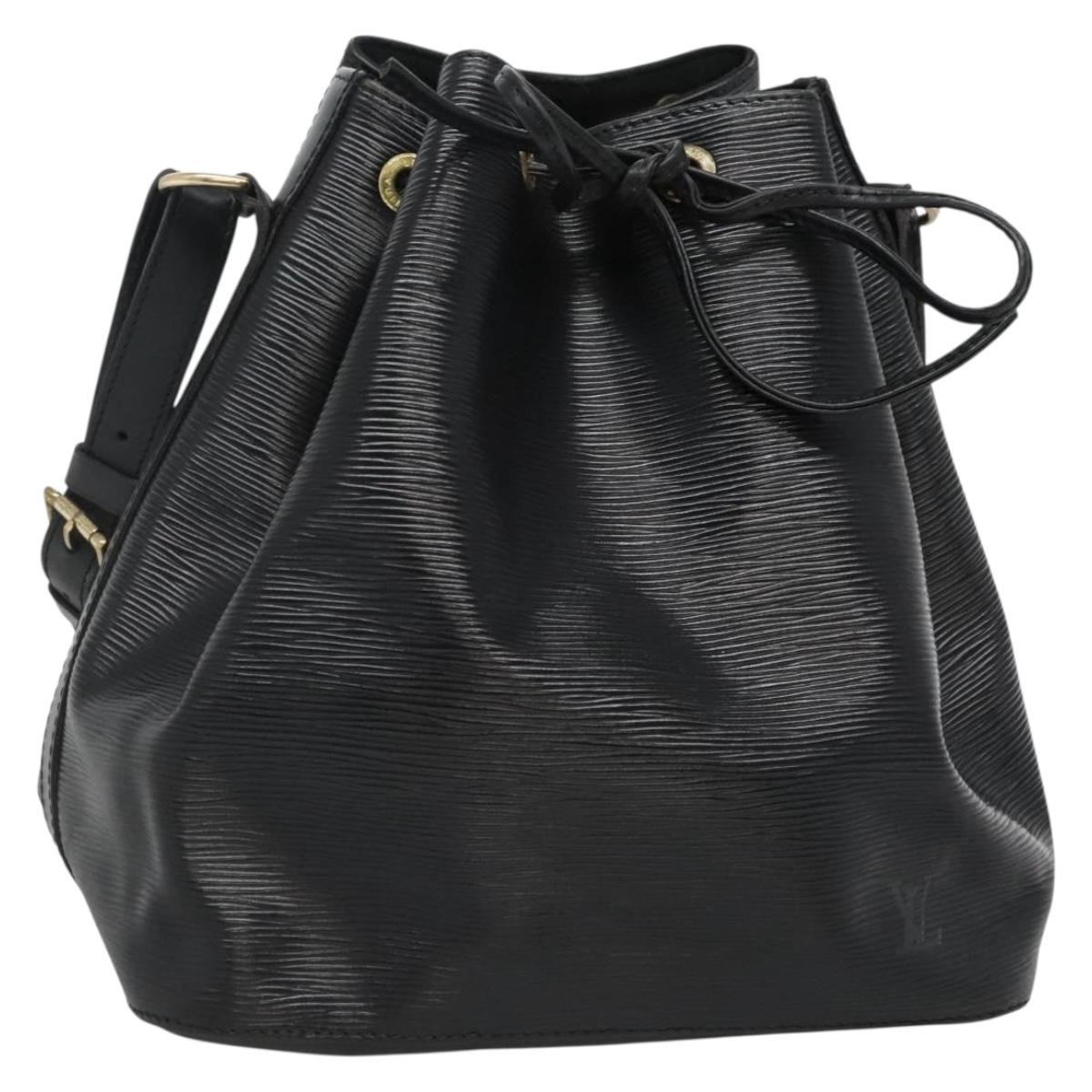 LOUIS VUITTON Epi Petit Noe Shoulder Bag Black M44102 LV Auth yk18686