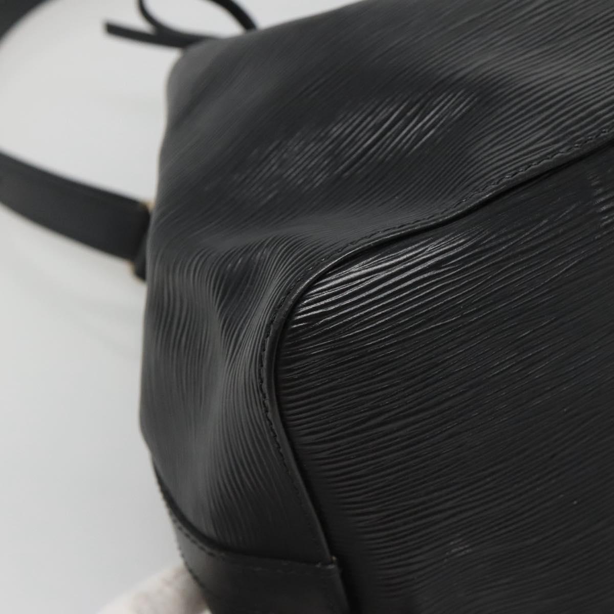 LOUIS VUITTON Epi Petit Noe Shoulder Bag Black M44102 LV Auth yk18686