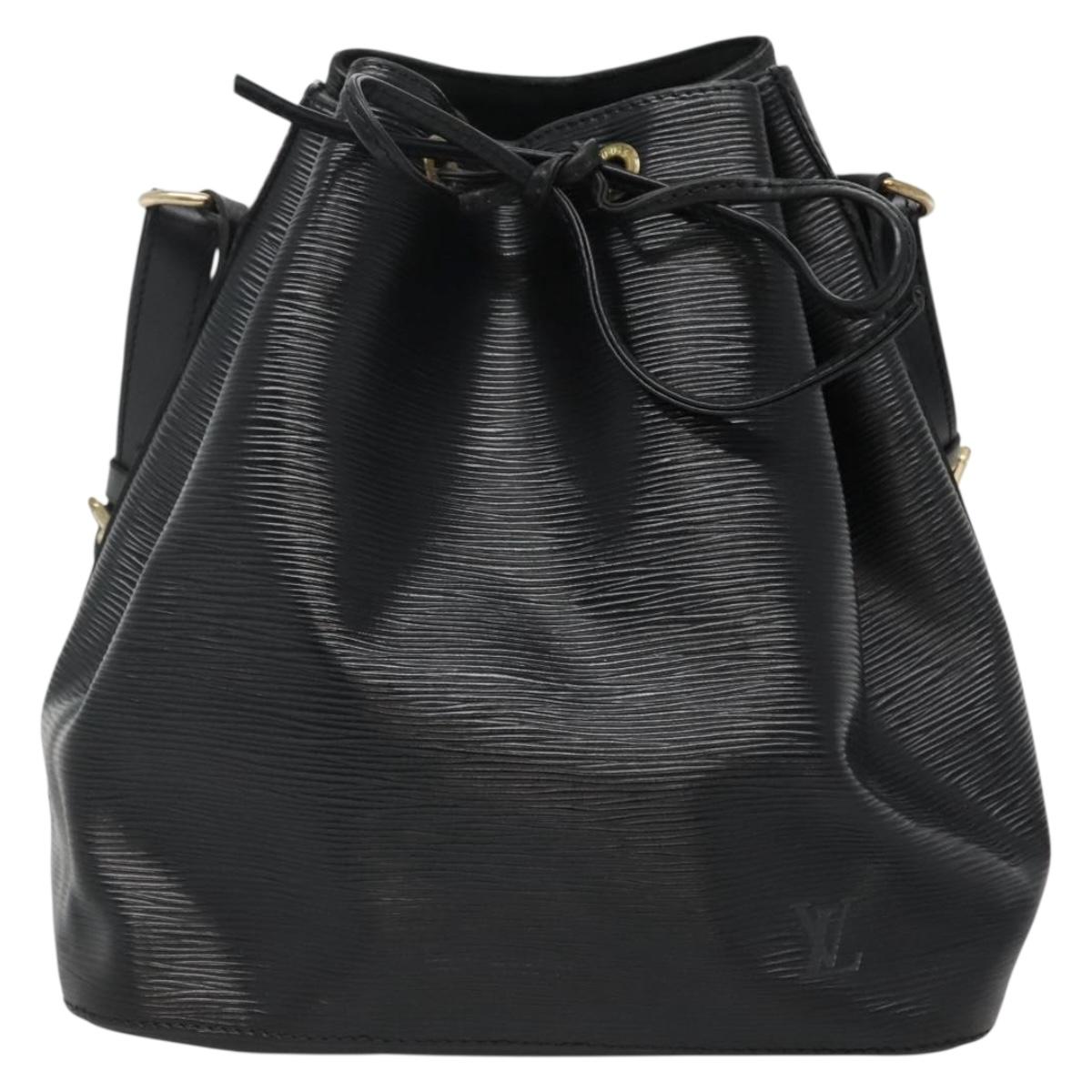 LOUIS VUITTON Epi Petit Noe Shoulder Bag Black M44102 LV Auth yk18686