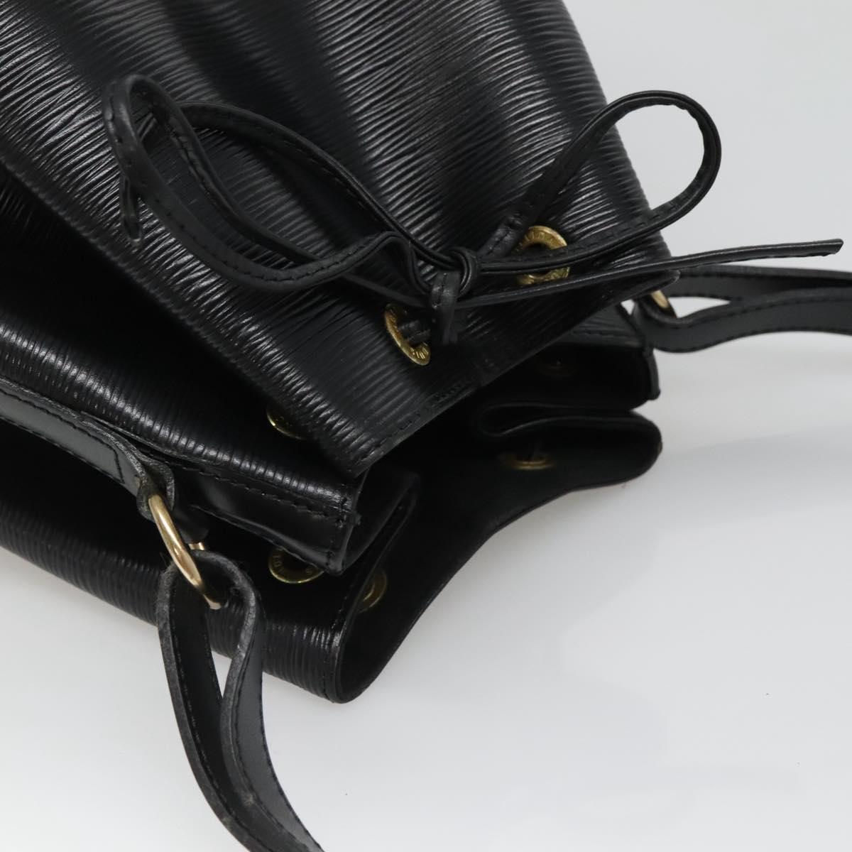 LOUIS VUITTON Epi Petit Noe Shoulder Bag Black M44102 LV Auth yk18686