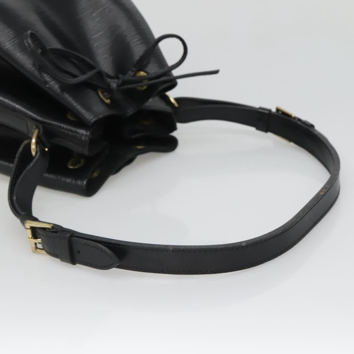 LOUIS VUITTON Epi Petit Noe Shoulder Bag Black M44102 LV Auth yk18686