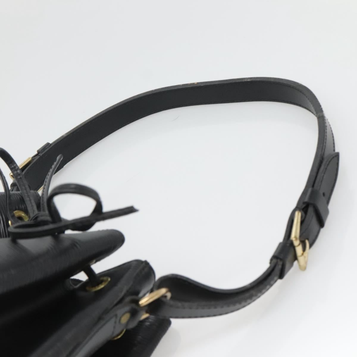 LOUIS VUITTON Epi Petit Noe Shoulder Bag Black M44102 LV Auth yk18686