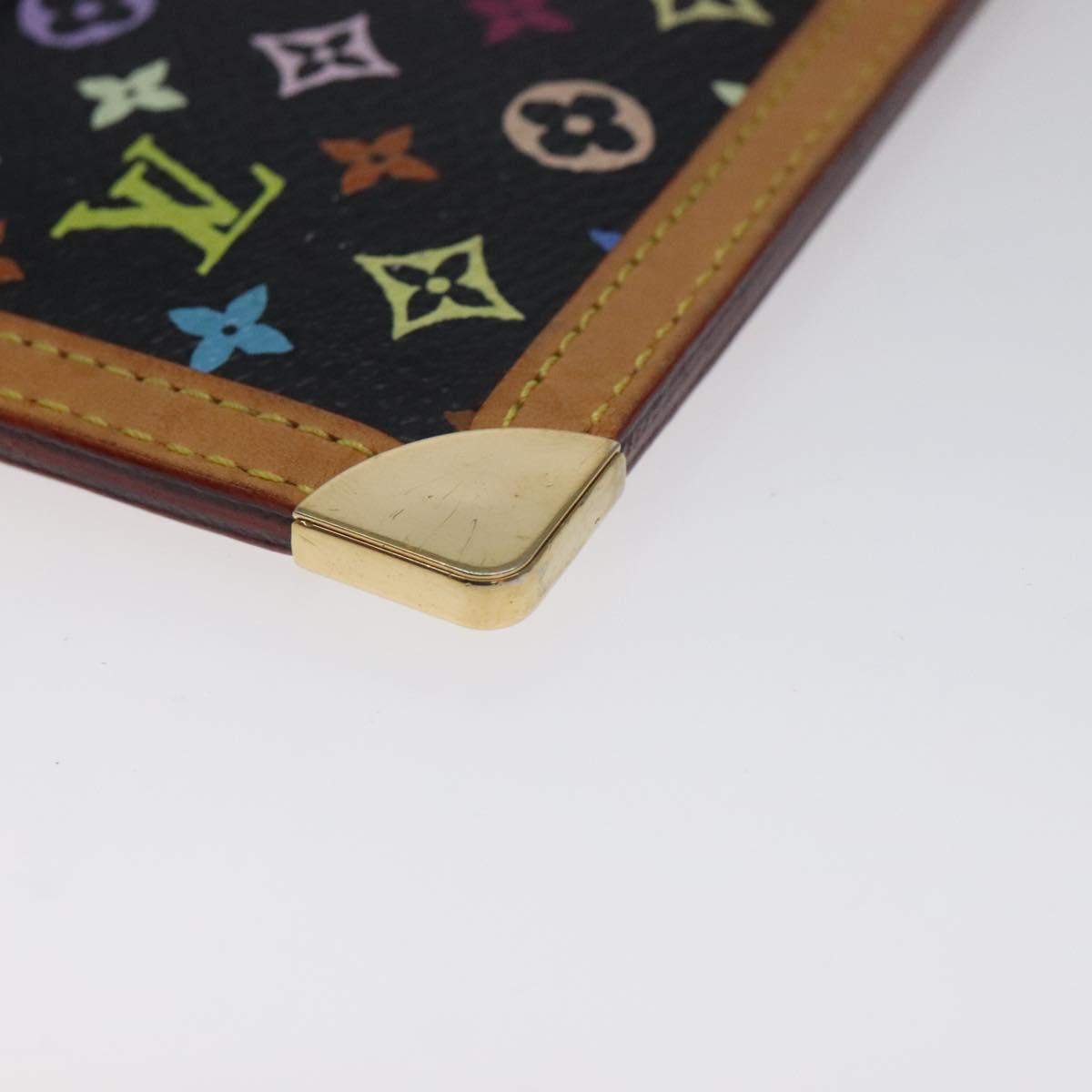 LOUIS VUITTON Multicolor Pochette Cles Coin Purse Black M13664 LV Auth yk18688V