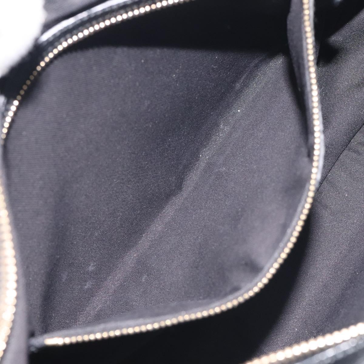 GUCCI GG Canvas Shoulder Bag Black Gold 153010 Auth yk18700V