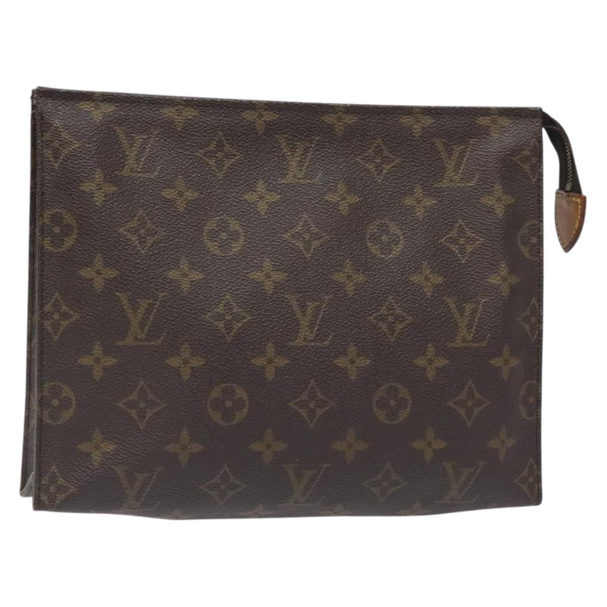 LOUIS VUITTON Monogram Poche Toilette 26 Pouch M47542 LV Auth yk18720