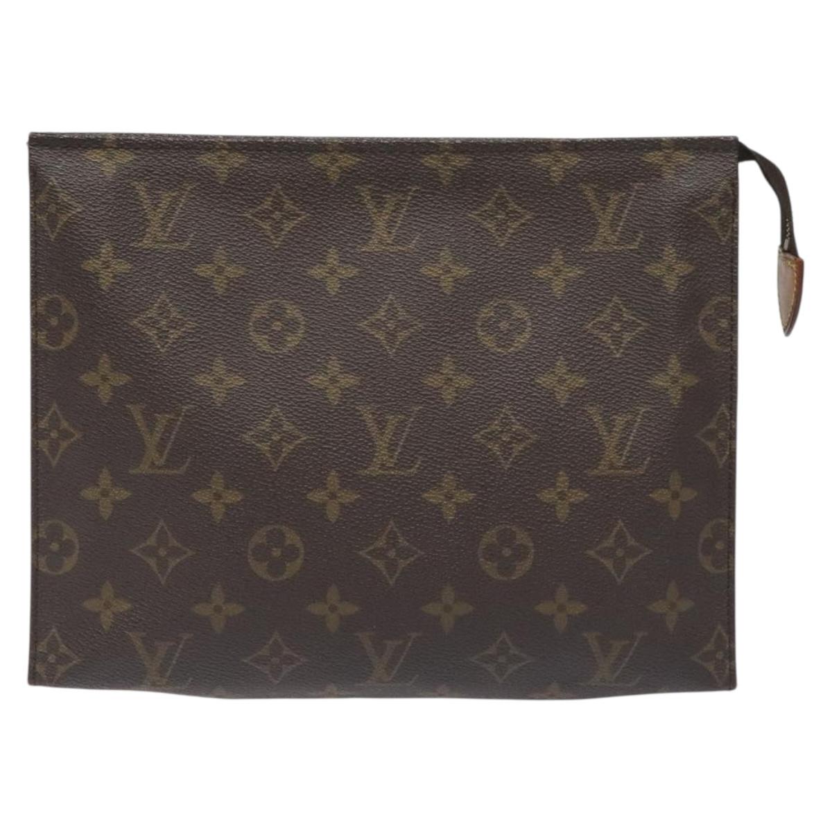 LOUIS VUITTON Monogram Poche Toilette 26 Pouch M47542 LV Auth yk18720