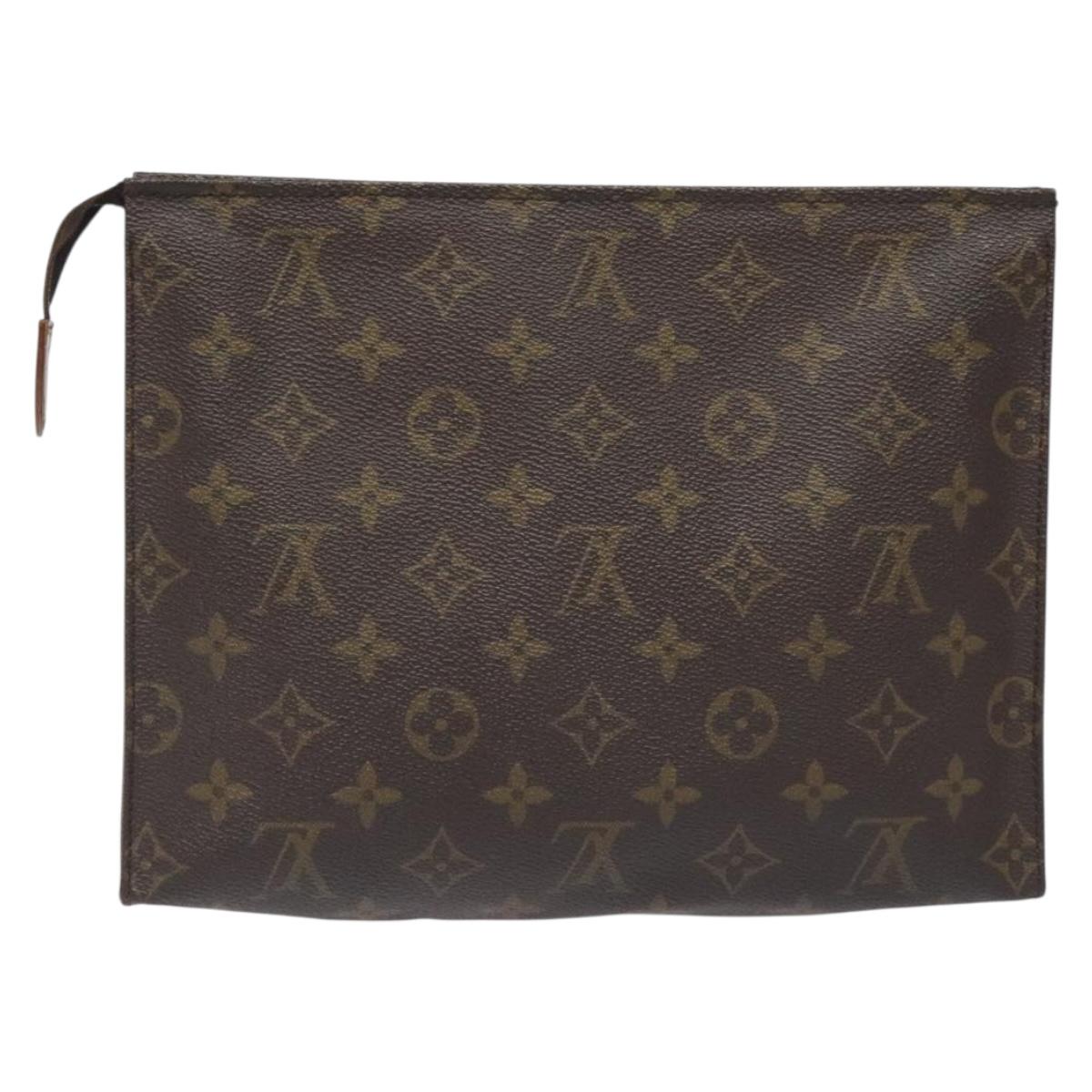 LOUIS VUITTON Monogram Poche Toilette 26 Pouch M47542 LV Auth yk18720