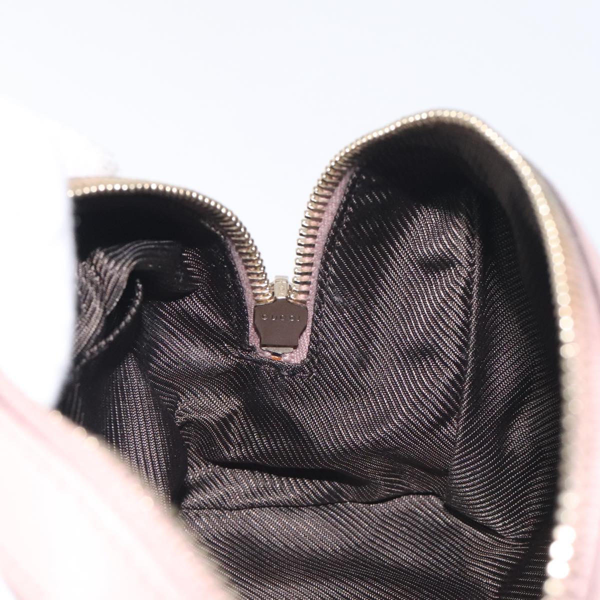 GUCCI GG Canvas Pouch Beige Gold 256636 Auth yk18724V