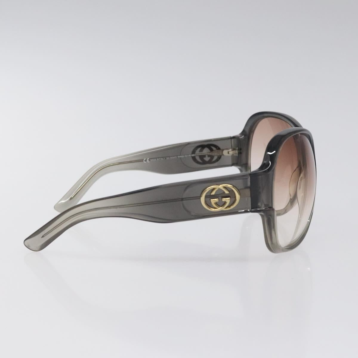 GUCCI Sunglasses plastic Brown Auth yk18726