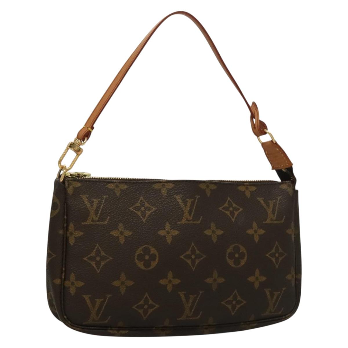 LOUIS VUITTON Monogram Pochette Accessoires Pouch M51980 LV Auth yk18763