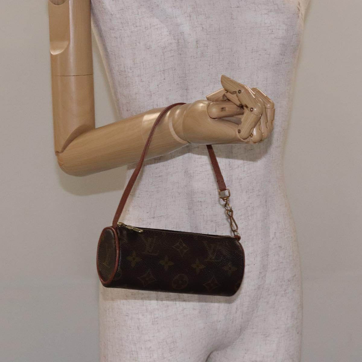 LOUIS VUITTON Monogram Papillon Pouch LV Auth yk18766