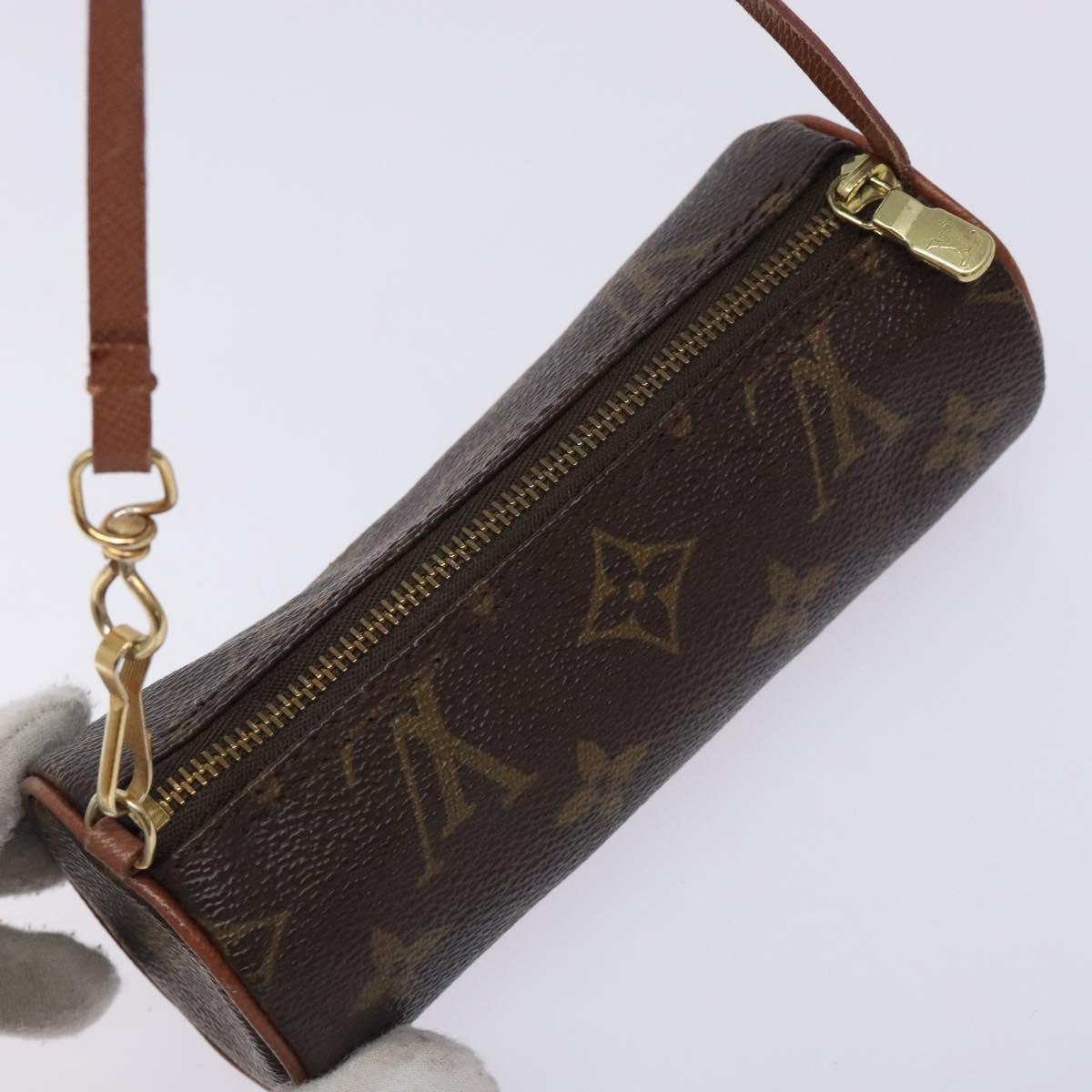 LOUIS VUITTON Monogram Papillon Pouch LV Auth yk18766