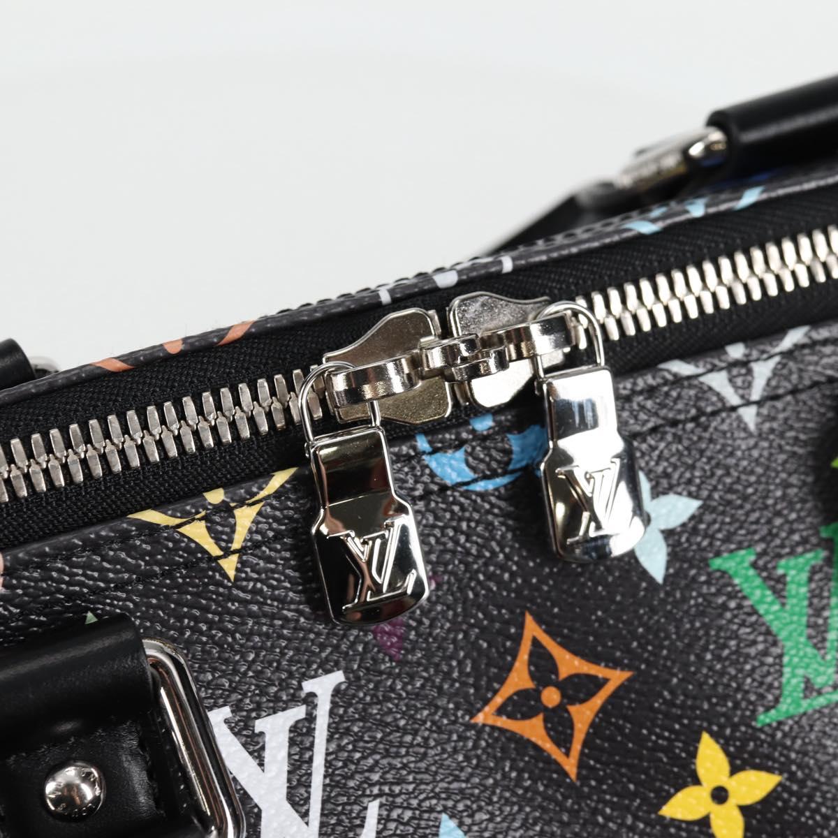 LOUIS VUITTON Multicolor Keepall Bandouliere 50 Bag Black M13745 Auth yk18768SM